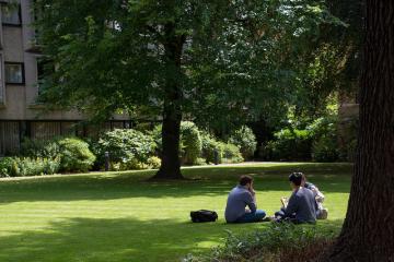 Summer School participants between sessions